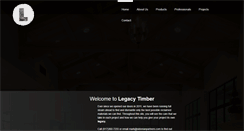 Desktop Screenshot of legacytimber.com