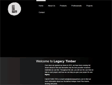 Tablet Screenshot of legacytimber.com